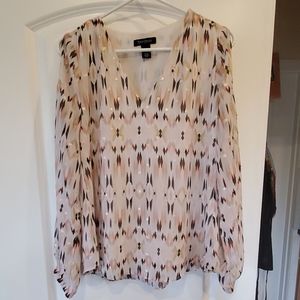 $5/$25 Shimmery open upper sleeve blouse WHBM